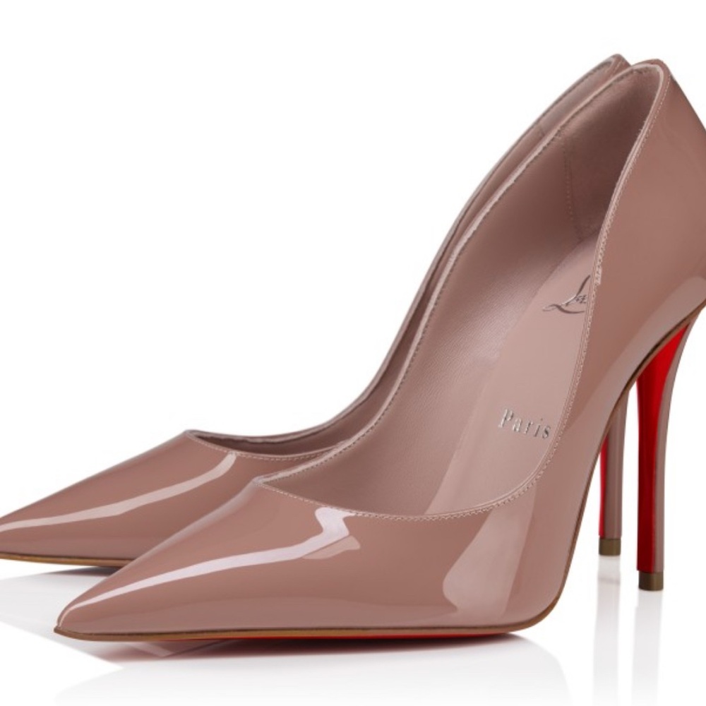 Christian Louboutin Nude Patent Leather Heels